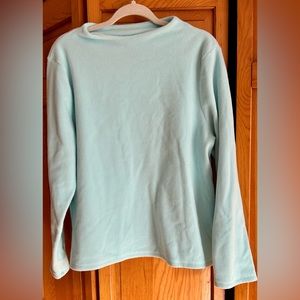 Talbots fleece sweater light blue xl